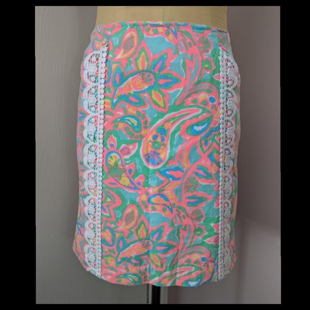Lilly Pulitzer Skirt Corrie Skirt Paisley Print